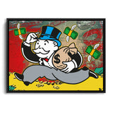 Mr. Monopoly Popart Wandbild