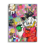 Wandbild Dagobert Duck no Money no Honey