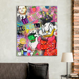 scrooge Duck zählt geld Wandbild