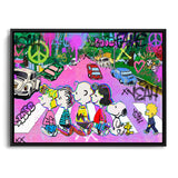 Leinwandbild Popart Style von den Peanuts