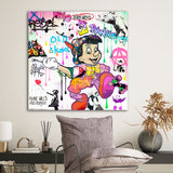 Popart Leinwand von Banksy