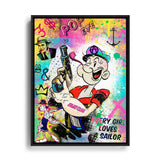 Popeye Wandbild