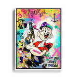 Leinwandbild Popart von Popeye