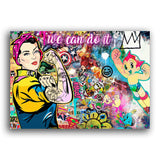 Rosie Wandbild we can do it
