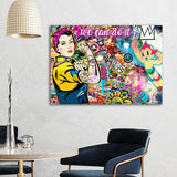 Leinwandbild Popart von Rosie