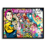 Leinwand bild Popart Style we can do it