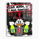 Save Water Drink Champagne Popart