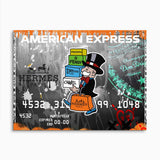 Luxus Shopping American Express Wandbild