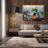 Luxus Shopping American Express Wandbild