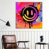 Smiley Leinwand Bild