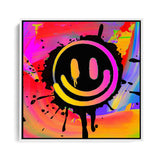 Leinwandbild von einem bunten Smiley