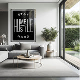 Stay Humble Hustle Hard - Schwarz / Weiß