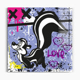 Skunk von Looney Tunes typische Pose