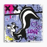 Skunk von Looney Tunes typische Pose