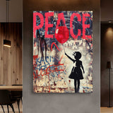 Girl with Peace Banksy