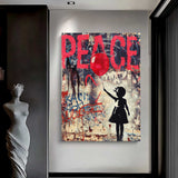 Girl with Peace Banksy
