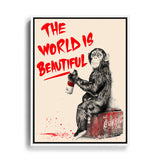 Leinwandbild mit Bilderrahmen und Streetart style