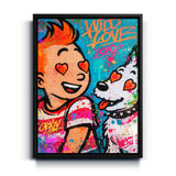 Tim und Struppi im Comic-Stil – Tim und Struppi Premium Wandbild