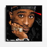 Tupac Shakur Portrait Wandbild