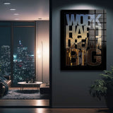 Work Hard Dream Big - Black/White