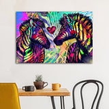 Wandbild Popart Zebras