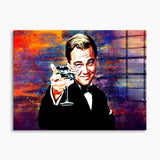 Cheers Leo – Leonardo DiCaprio Wandbild als Wanddekoration