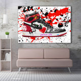 Nike Air Jordan red Leinwand