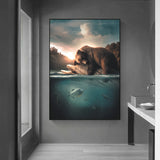 schlafender Bär in der Wildnis