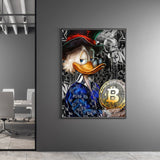 Wandbild von Disney Figur Dagobert Duck