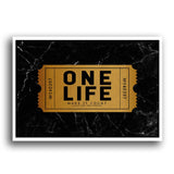 Mach was aus deinem Leben Leinwand um Erfüllendes Leben zu führen