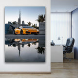 Orange Lamborghini Aventador in Dubai