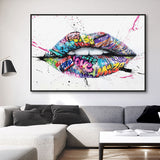 Viele bunte Graffiti