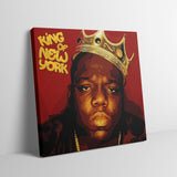 Portrait von King Biggie Smalls The Notorious B.I.G. mit goldener Krone