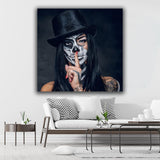 La Catrina Frau Wandbild Leinwand