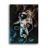 Astronaut schwebt im All