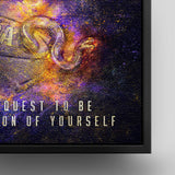 NBA Basketball und Lakers Farben auf Leinwand mit Bilderrahmen