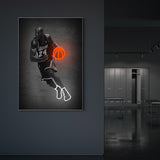 Kobe Bryant Lakers mit Neon Basketball