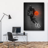 Kobe Bryant Lakers mit Neon Basketball