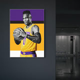 NBA Basketball Player Wandbild
