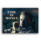 Leonardo Di Caprio Portrait und im Hintergrund Skyline von New York