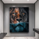 Löwe schaut dich direkt an