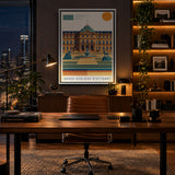 Bauhaus Neues Schloss Stuttgart Wandbild im modernen Arbeitszimmer