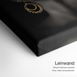 African Woman Gold – 300 g/m² Premium-Leinwand mit feiner, matter Struktur