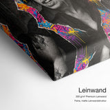 Amy Winehouse Graffiti – Qualitätsdetail Leinwand: 300 g/m² Premium-Leinwand, feine matte Leinwandstruktur