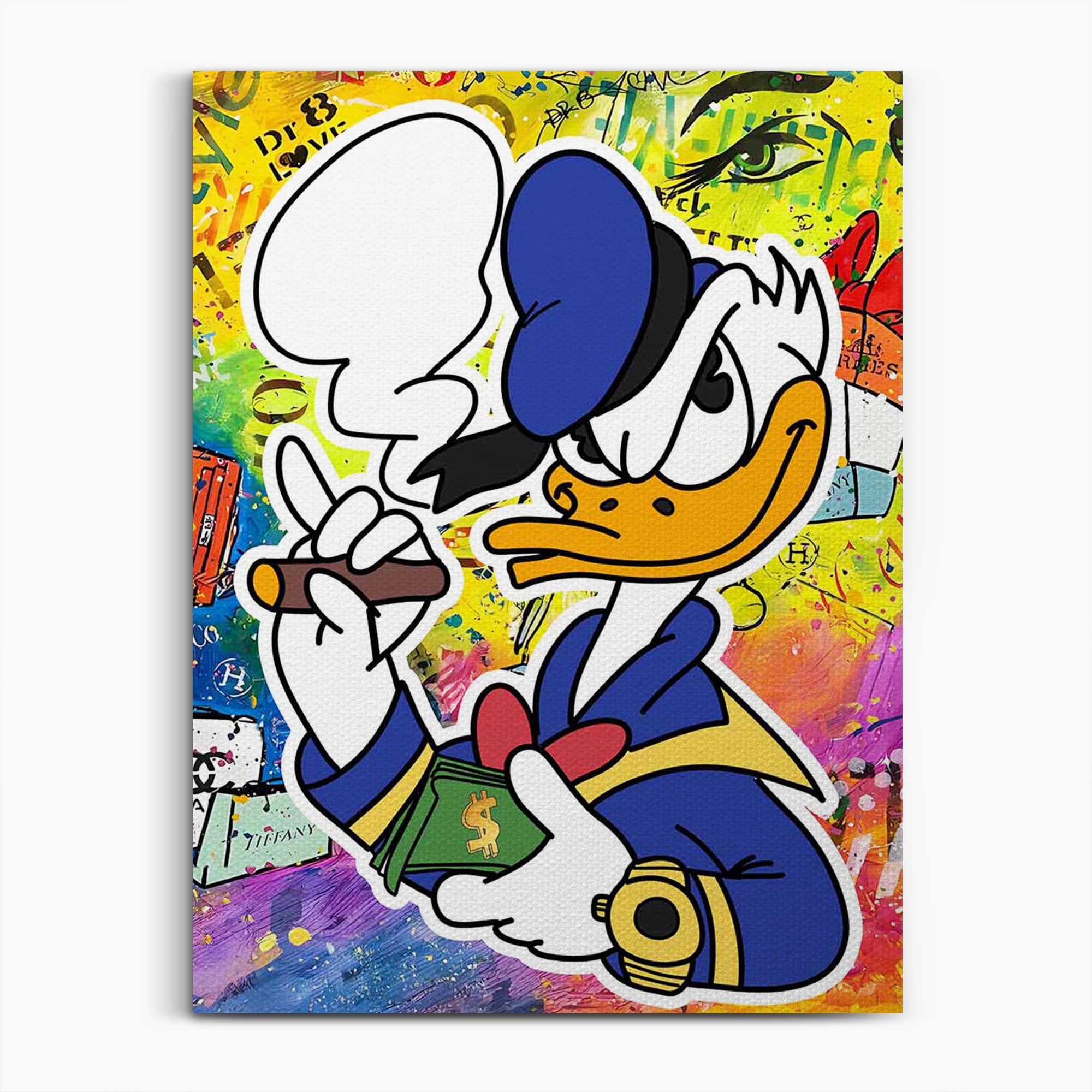 Donald Duck Wandbild – Angry Donald Pop Art