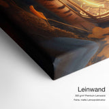 Babytiger – Qualitätsdetail Leinwand: 300 g/m² Premium-Leinwand, feine matte Leinwandstruktur