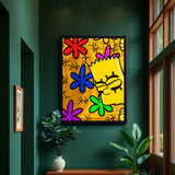 Bart Simpson – Bart Simpson Wandbild als Wanddekoration
