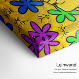 Bard Simpson Popart – Qualitätsdetail Leinwand: 300 g/m² Premium-Leinwand, feine matte Leinwandstruktur