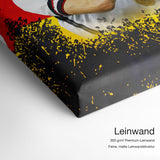 Bastian Schweinsteiger – Qualitätsdetail Leinwand: 300 g/m² Premium-Leinwand, feine matte Leinwandstruktur