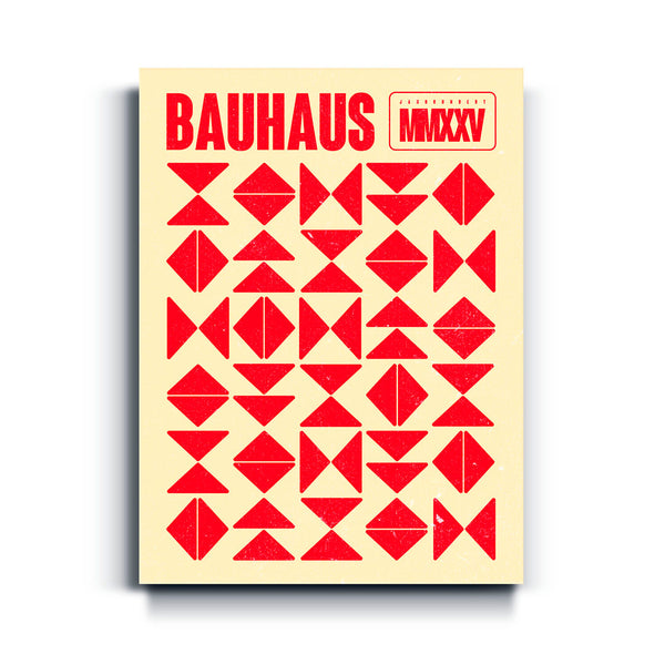 Bauhaus minimalist Elements red